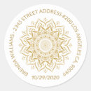 Search for gold mandala stickers White