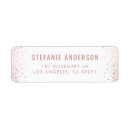 Search for rose gold foil return address labels Elegant