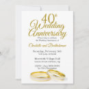 Search for 40th wedding anniversary invitations Typography