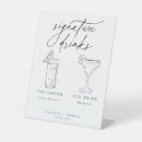 Search for modern wedding tabletop signs Minimalist