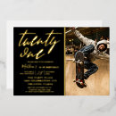 Search for classy 21st birthday invitations Black and gold