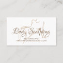 Search for woman business cards Body sculpting