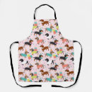 Search for happy dog aprons Dachshund