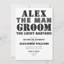 Search for groom bachelor party invitations Minimalist