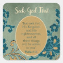 Search for god first stickers Bible verse