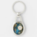 Search for steampunk gears keychains Blue