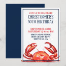 Search for crab birthday invitations Nautical