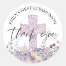 Search for first communion thank you stickers Modern