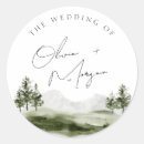 Search for forest wedding stickers Mountain