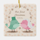 Search for love birds ornaments Newlyweds