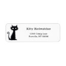 Search for funny cat return address labels Whimsical