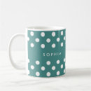 Search for teal polka dot mugs Modern