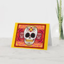 Search for red halloween cards Calavera