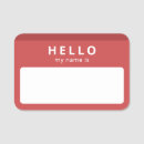 Search for reusable name tags Hello my name is