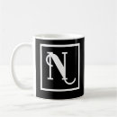 Search for fancy coffee mugs Black and white