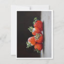 Search for fruit painting postcards Strawberries