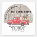 Search for bombs square stickers Hot chocolate