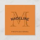 Search for orange business cards Salon