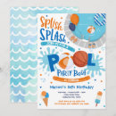 Recherche de splish splash birthday invitations Fête de la piscine