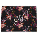 Search for burgundy floral gift bags Black