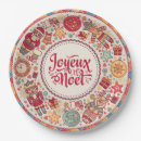 Recherche de père noël vintage assiettes en papier Illustration