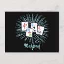 Recherche de jeu société cartes postales Mahjong