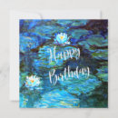 Search for monet birthday cards Water lilies