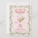 Search for mahjong invitations Chinoiserie