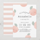 Search for peach and cream birthday invitations Girl
