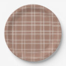 Search for brown gingham paper plates Pattern