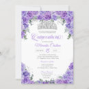 Search for purple silver quinceanera invitations Lavender