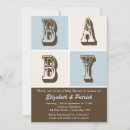 Search for brown baby boy shower invitations Blue