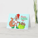 Search for squirrel christmas cards Santa
