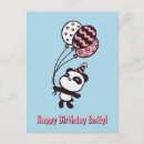 Recherche de anniversaire panda cartes postales Rose