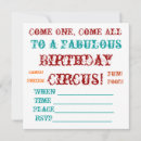 Search for carnivals square invitations Circus