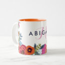 Search for flowered mugs Pink