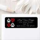 Search for black white and red return address labels Heart