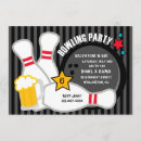 Recherche de tba invitations Bowling party