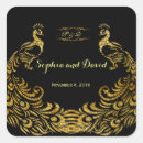 Recherche de peacock wedding autocollants Monogramme