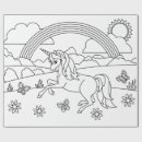 Search for coloring wrapping paper Unicorns