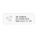 Search for christmas dog return address labels Black and white