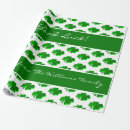 Search for four leaf clover wrapping paper Good luck