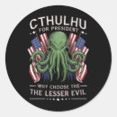 Search for cthulhu for president stickers Vote