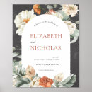 Search for floral welcome wedding signs Burnt orange