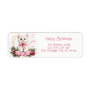 Search for baubles return address labels Watercolor