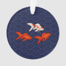 Recherche de style japonais ornements Poisson rouge