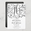Search for chalkboard sweet 16 invitations Country