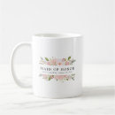 Recherche de mariage rose de fleur tasses Servante d'honneur