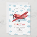 Recherche de avion rouge invitations D'avion
