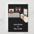 Recherche de homme mariage invitations Noir et blanc